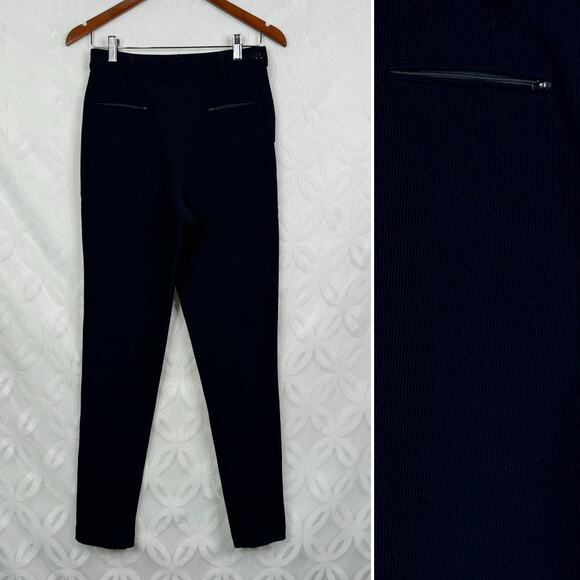 Vintage Guess Men's Navy Ribbed Trouser Pants Size 28 Made in the USA - Picture 2 of 7